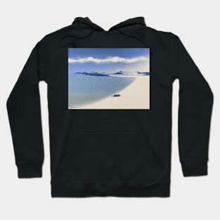 Red boat on Rushy bay Hoodie